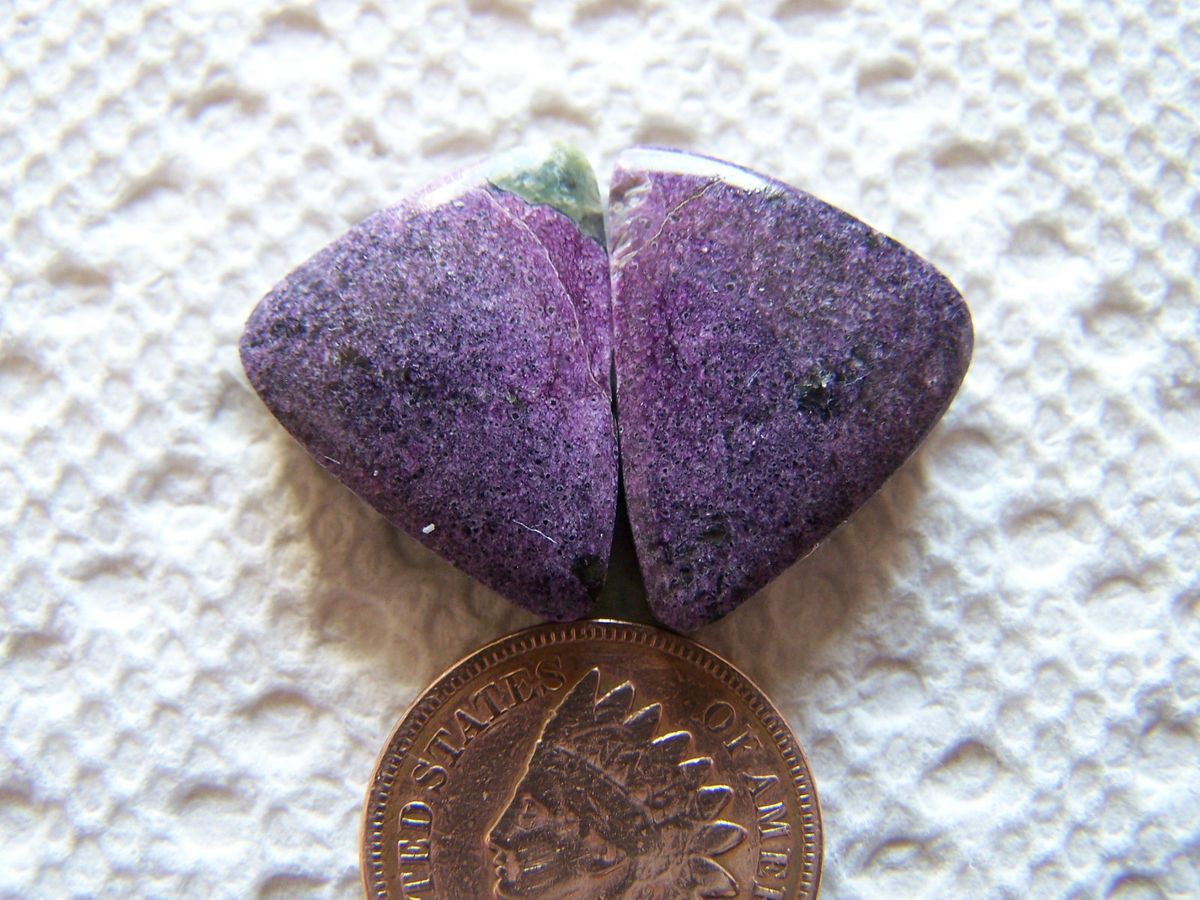 Stichtite Cabochons 21 Carats RARE Purple Freeform Cabs