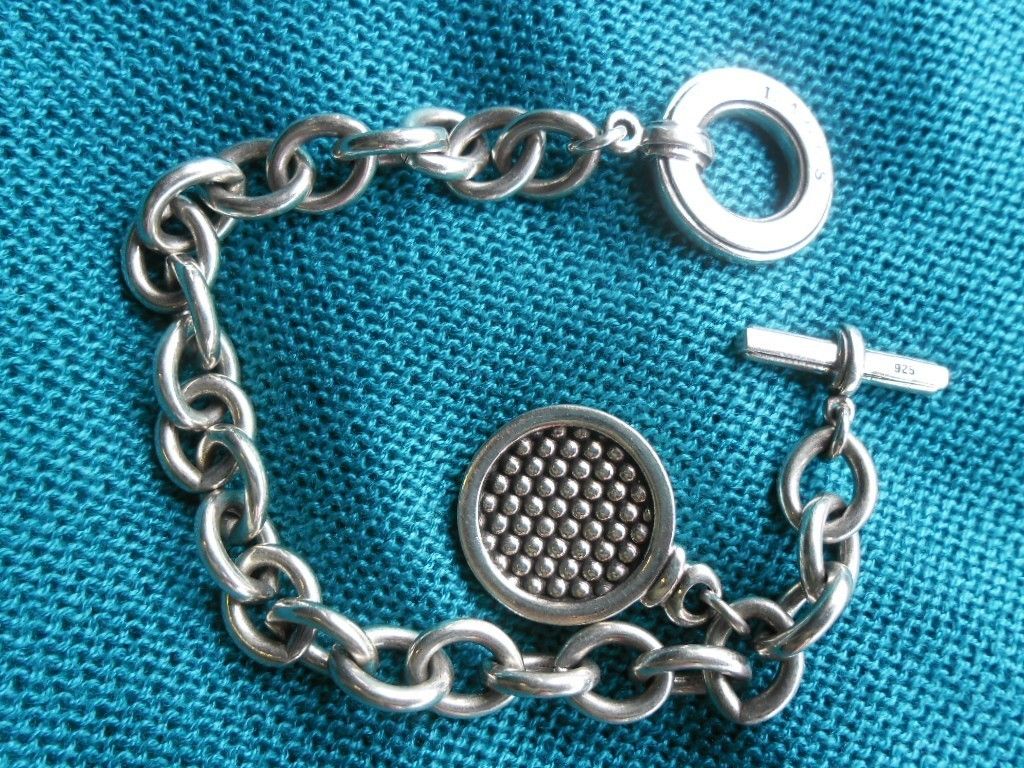 Lagos Sterling Silver Caviar Charm Bracelet 925