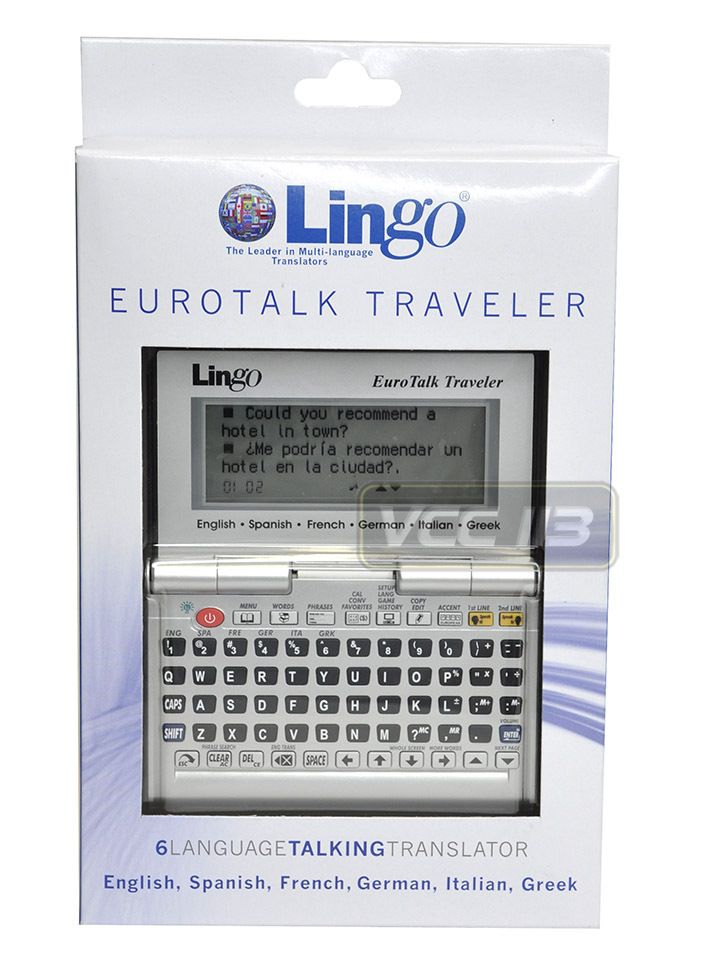 LINGO TRANSLATOR 6 LANGUAGE TALKING EURO TALK TT 6000 FOR Italian