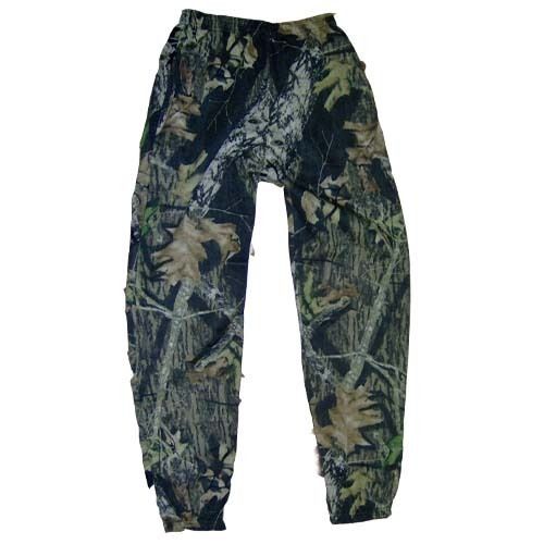 Camo Fleece Pant Big Sizes Hemmed Bottom