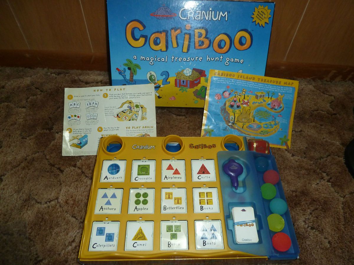 Cranium Cariboo Treasure Hunt Game Ages 3 6 Original Edition Complete