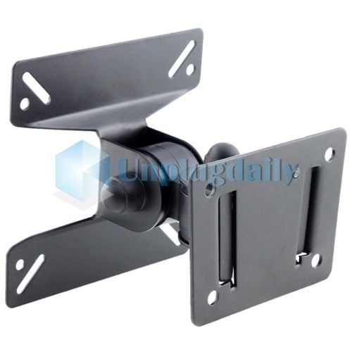 TV LCD Tilt Swivel Black Wall Mount Bracket 21 22 23 24