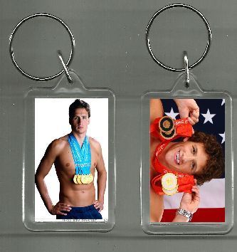 Ryan Lochte Olympic Olympian Swimmer Keychain Keychains