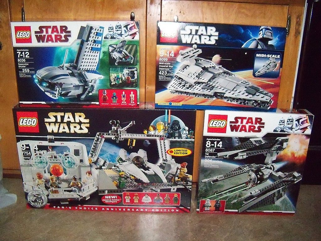 Lego Star Wars Sets 7754 8087 8099 8036 New