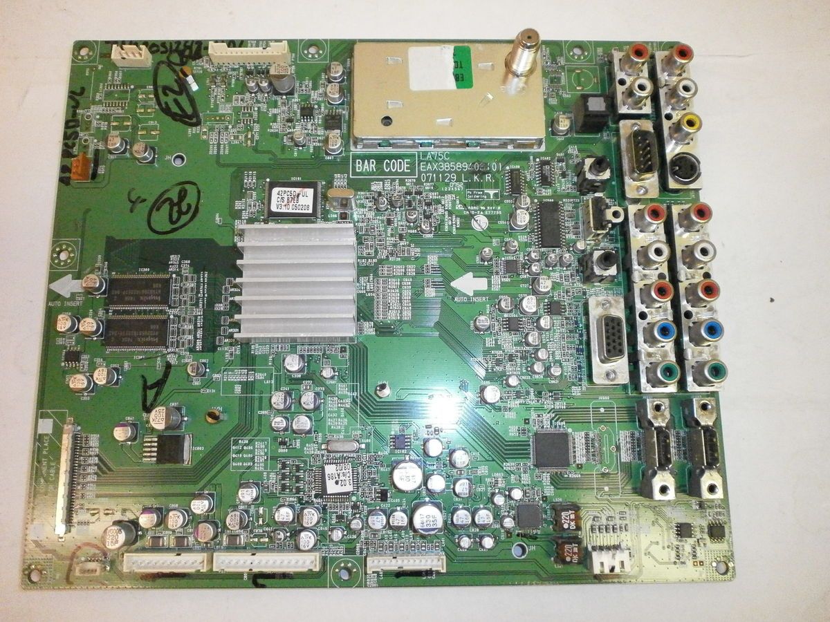 LG Main Board EAX38589403 from 42PC5D UL 42 Plasma TV