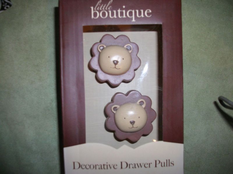 Little Boutique Lion Drawer Pulls Knobs Jungle Safari