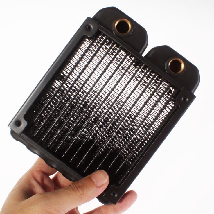 120mm Single Row Copper Radiator for Computer Liquid Cooler