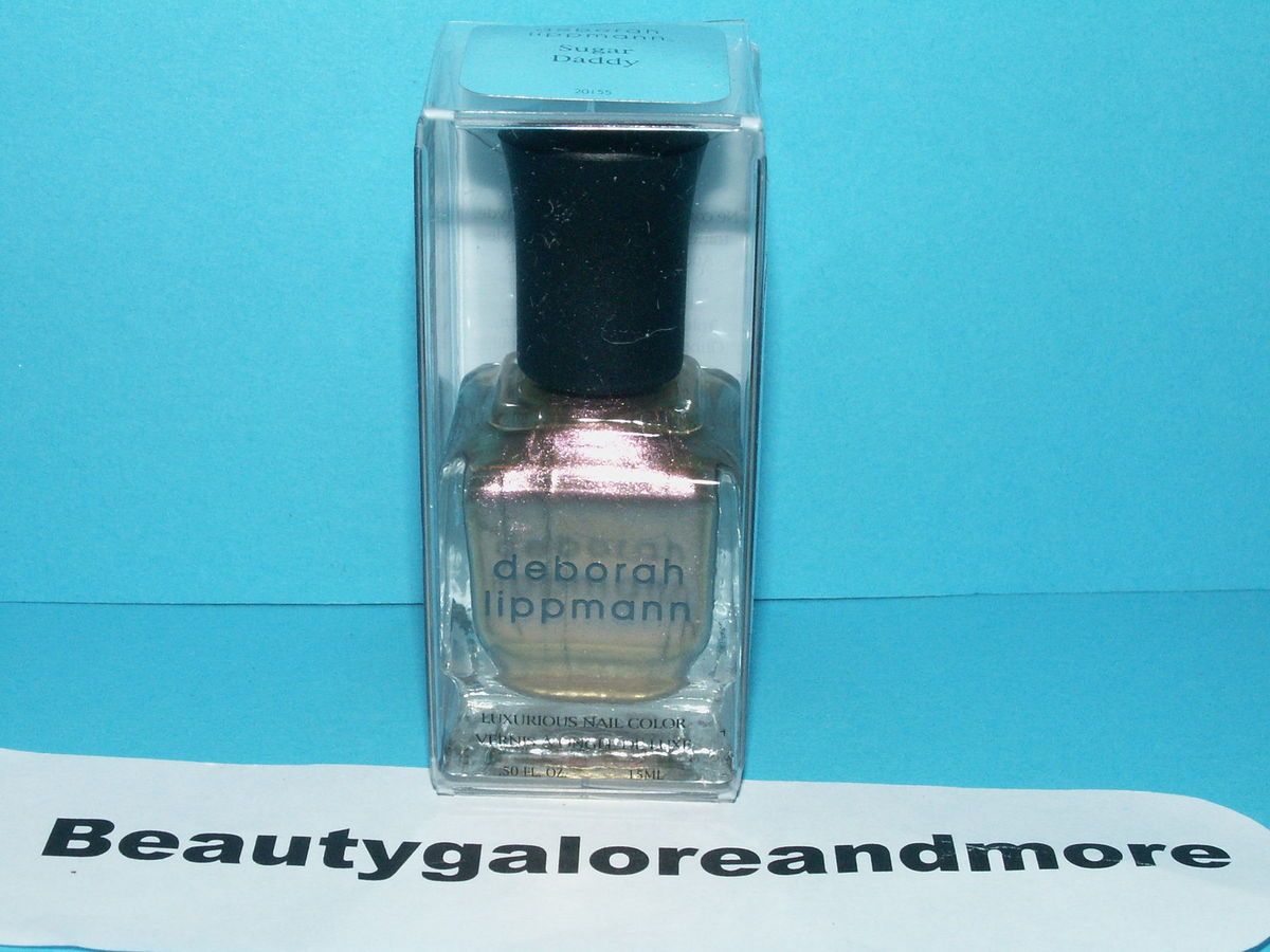 Deborah Lippmann Sugar Daddy Champagne Mirrored Chrome Nail Polish New