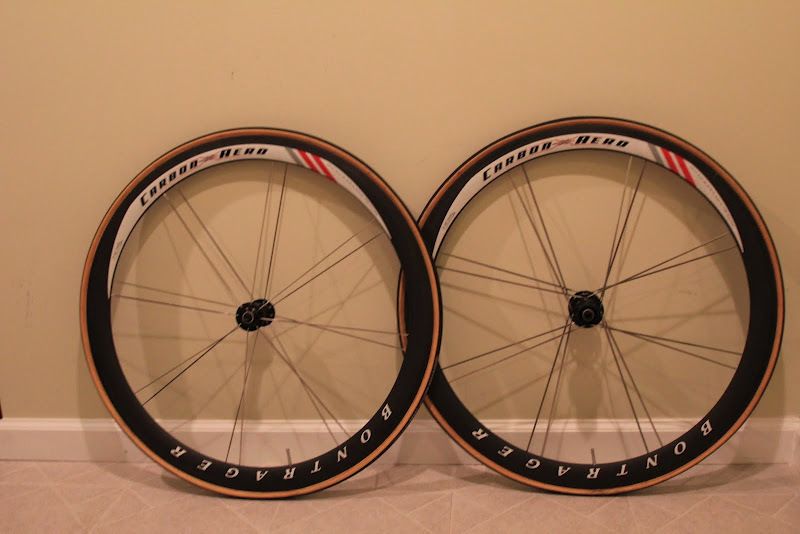 Bontrager Carbon X Race Lite Aero Tubular Wheelset Road Triathlon TT