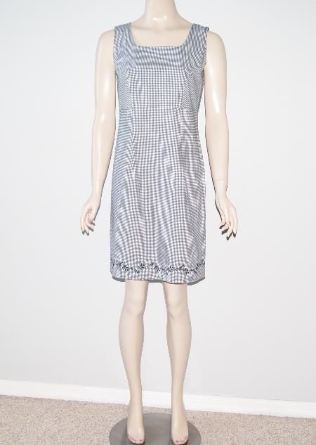 Liz Claiborne Lizsport Checked Dress Sz 6 New