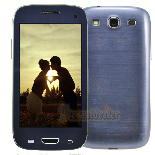 Unlocked 4 0 Dual Sim Touch Screen GSM Mobile Camera Cell Phone Blue