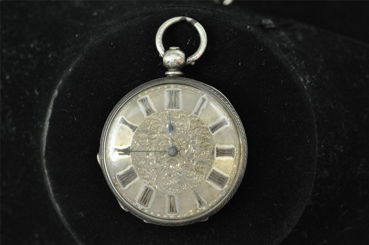 Nice Vintage 37mm London Henry Mills Pocket Watch Keeping Time