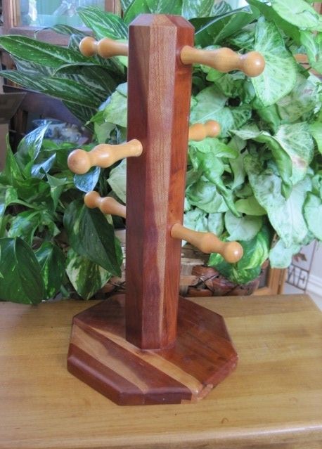 Mug Tree Holder ✿ Art Mart Live Oak FL Florida ✿ Wooden ✿