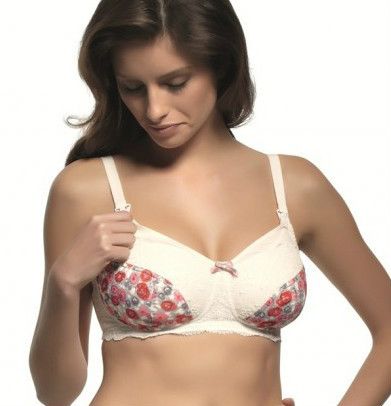 New Panache Lorna Nursing Bra 6301 Rose Print Sizes 30 38 D K Cups