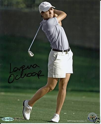 Lorena Ochoa Upper Deck Authentic Memorabilia 8x10 Auto