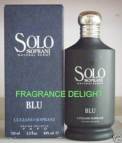 Solo Blu Soprani Luciano Soprani EDT 3 3 oz New Tester