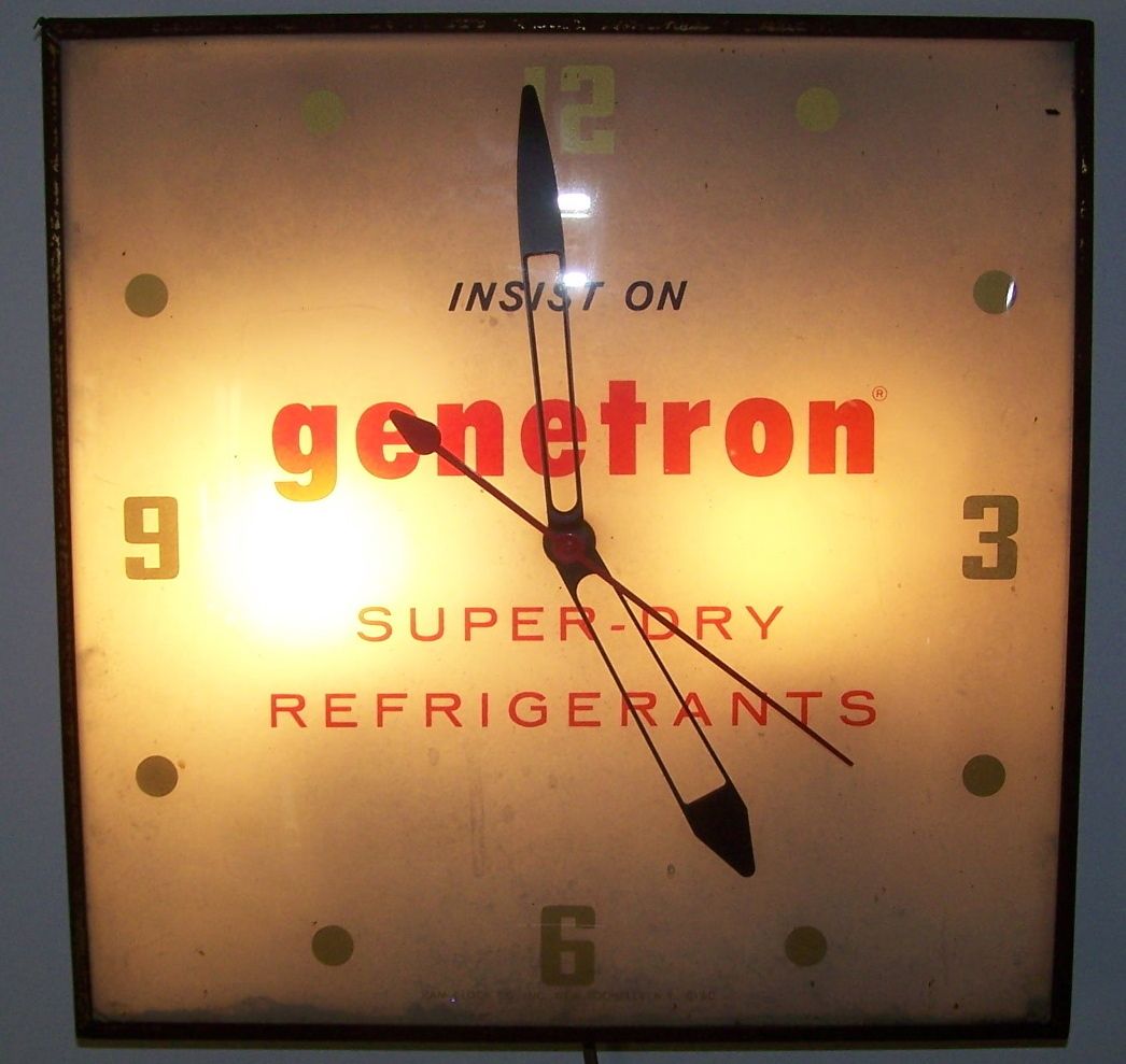 Pam Advertising Clock Genetron 1960