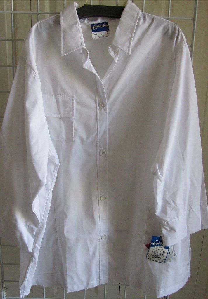 New Crest Lab Coat Smock XS M XL 2XL 3XL 4XL 5XL