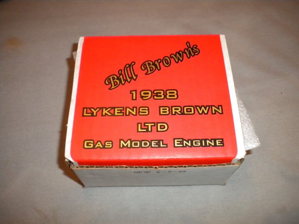 Control Line RC Airplane Lykens Bill Brown Gas Model Engine 122 Spark