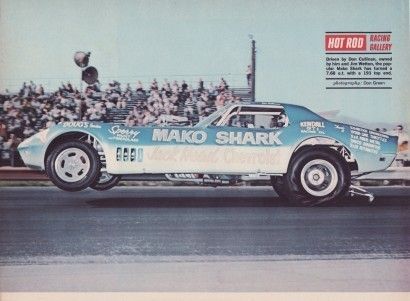 1969 Chevrolet Corvette Funnycar Mako Shark Poster