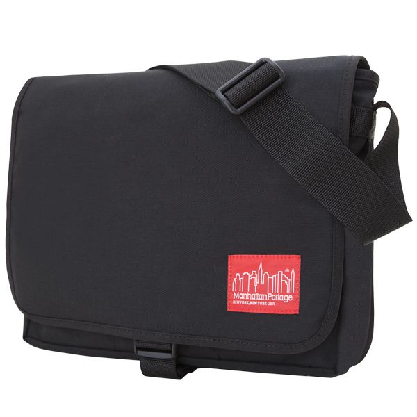 Manhattan Portage Mens Small Black 13 Deluxe Computer Messenger Bag