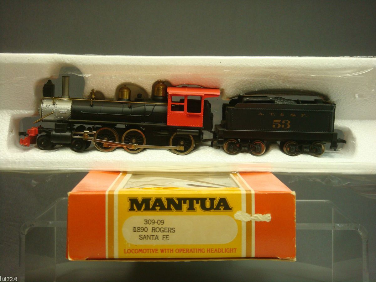 Mantua HO 309 09 1890 Rogers Santa FE