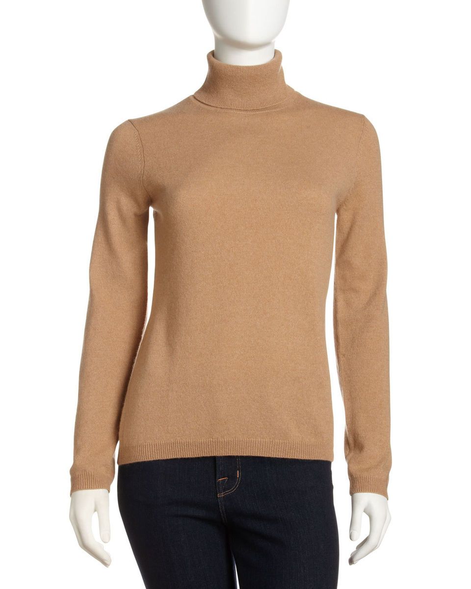  Cashmere Turtleneck Camel