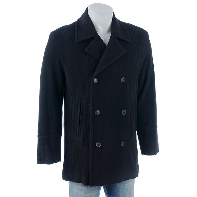 Marc by Andrew Marc Mens Italian Wool Pea Coat XXL