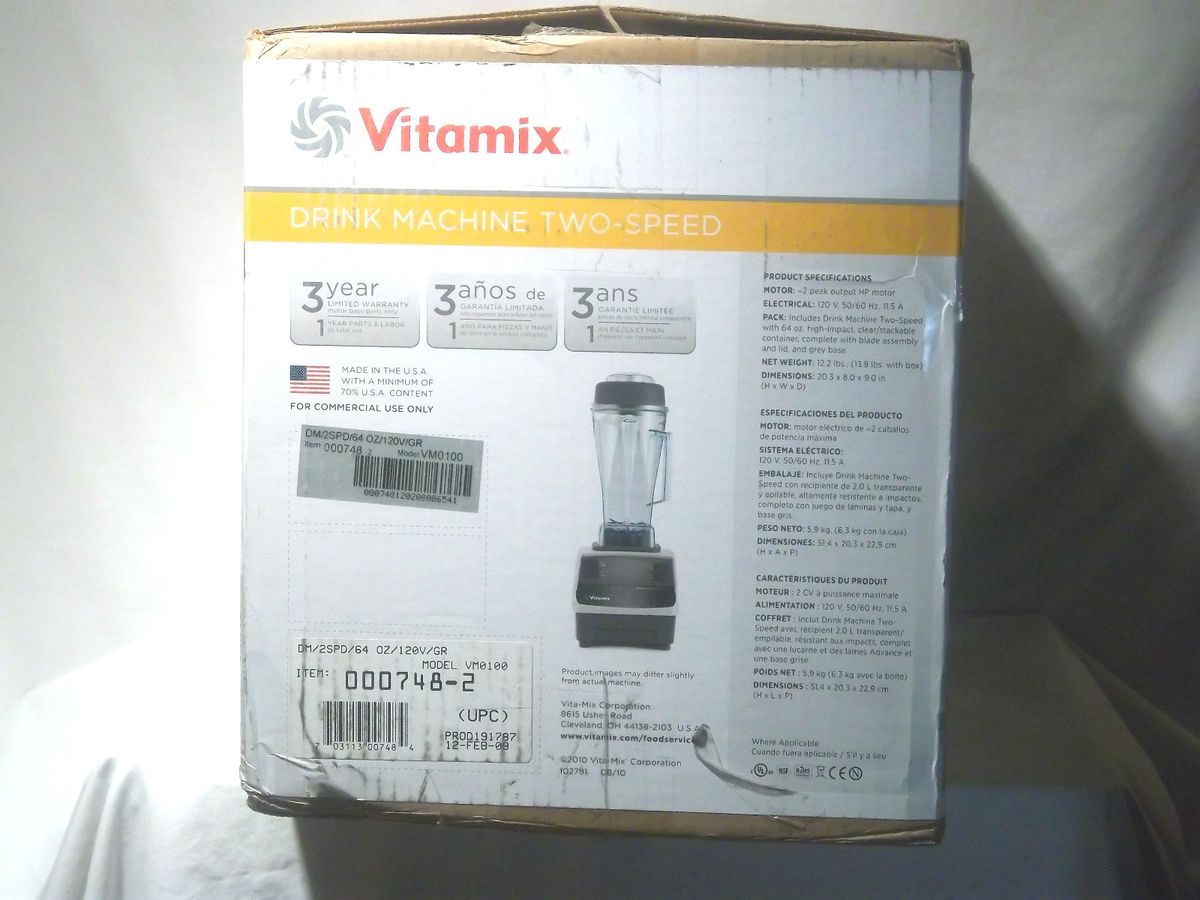 Commercial Vitamix Drink Machine Two Speed Blender 748