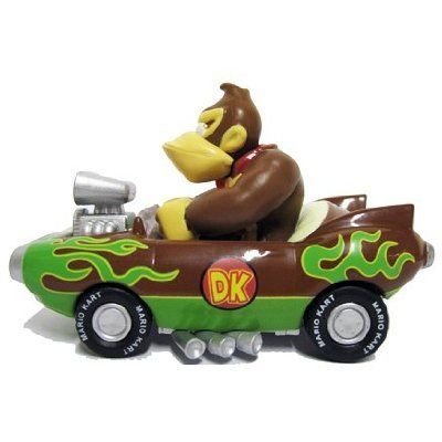 Nintendo Mario Kart Wii Pull Back Car Mini Figure 3 Donkey Kong