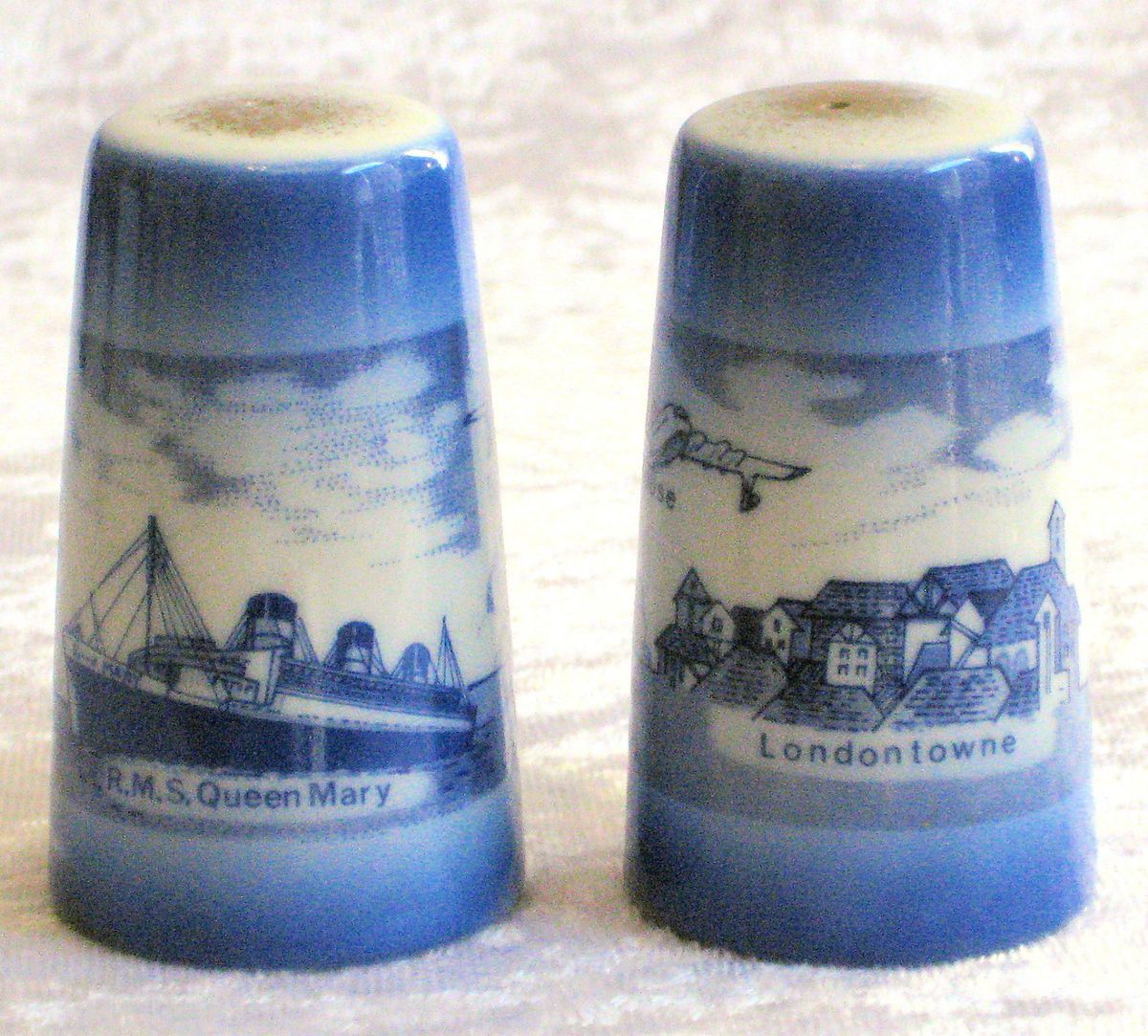 Salt and Pepper Shakers Long Beach CA Souvenir Shaker