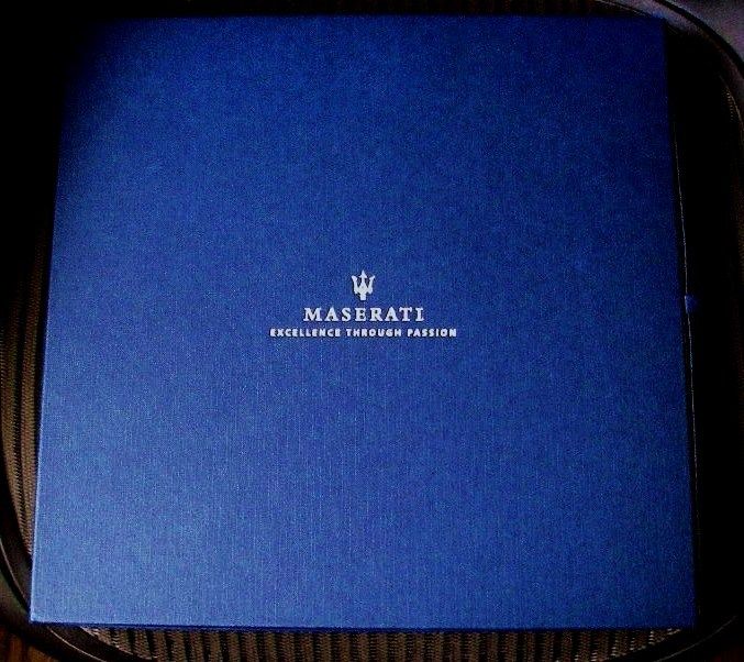 Maserati GranTurismo Super Rare Numbered 535 Presentation Book in
