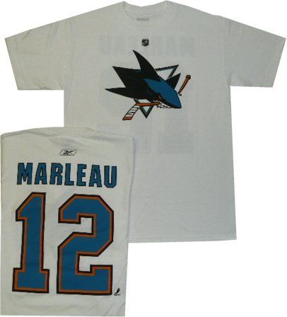 San Jose Sharks Patrick Marleau Shirt Jersey Large Wht