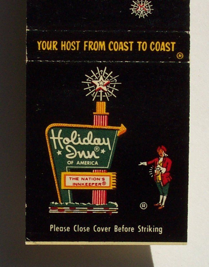 1970s Matchbook Holiday Inn Motel Mattoon IL Coles Co