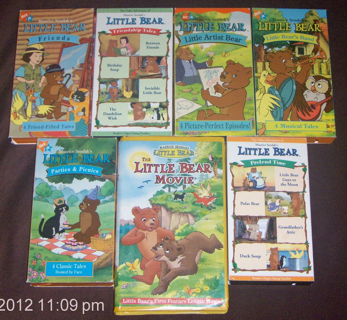 LITTLE BEAR Vhs Video Lot Maurice Sendak Nick Jr. FRIENDS Pretend