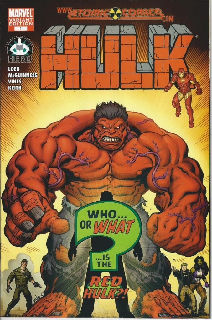 Marvel Comics Hulk 1 Hero Initiative Variant Ed McGuinness