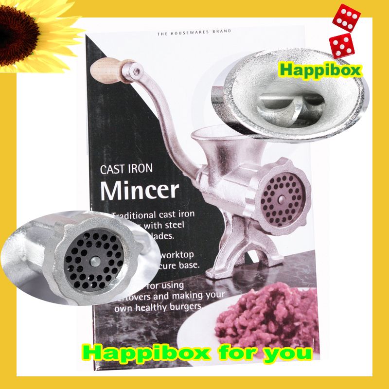 Large Iron Meat Mincer Mince Maker Machine Manual Retro