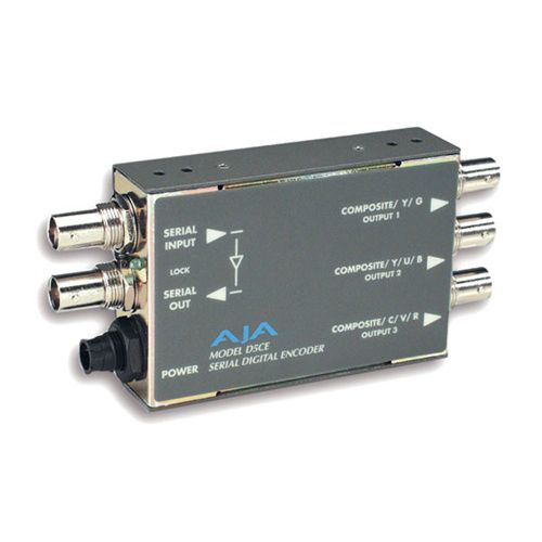 AJA D5CE Serial to NTSC PAL or Component Converter w Power Supply