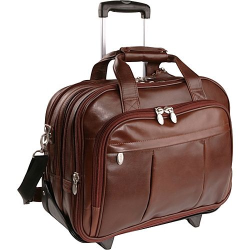 McKlein Damen Detachable Leather Wheeled Briefcase