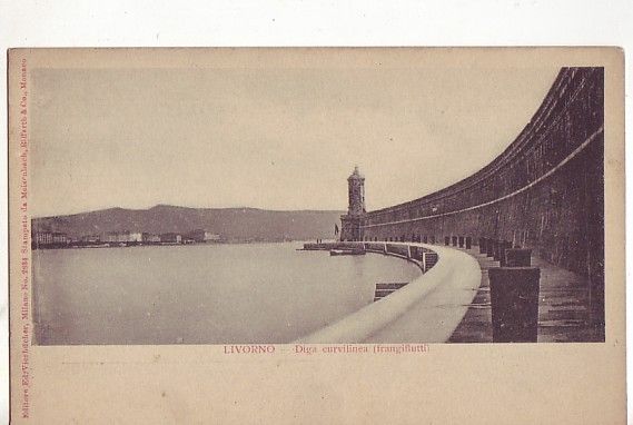 Italy Dam Curved Breakwater Meisenbach Riffarth Co c1905 154