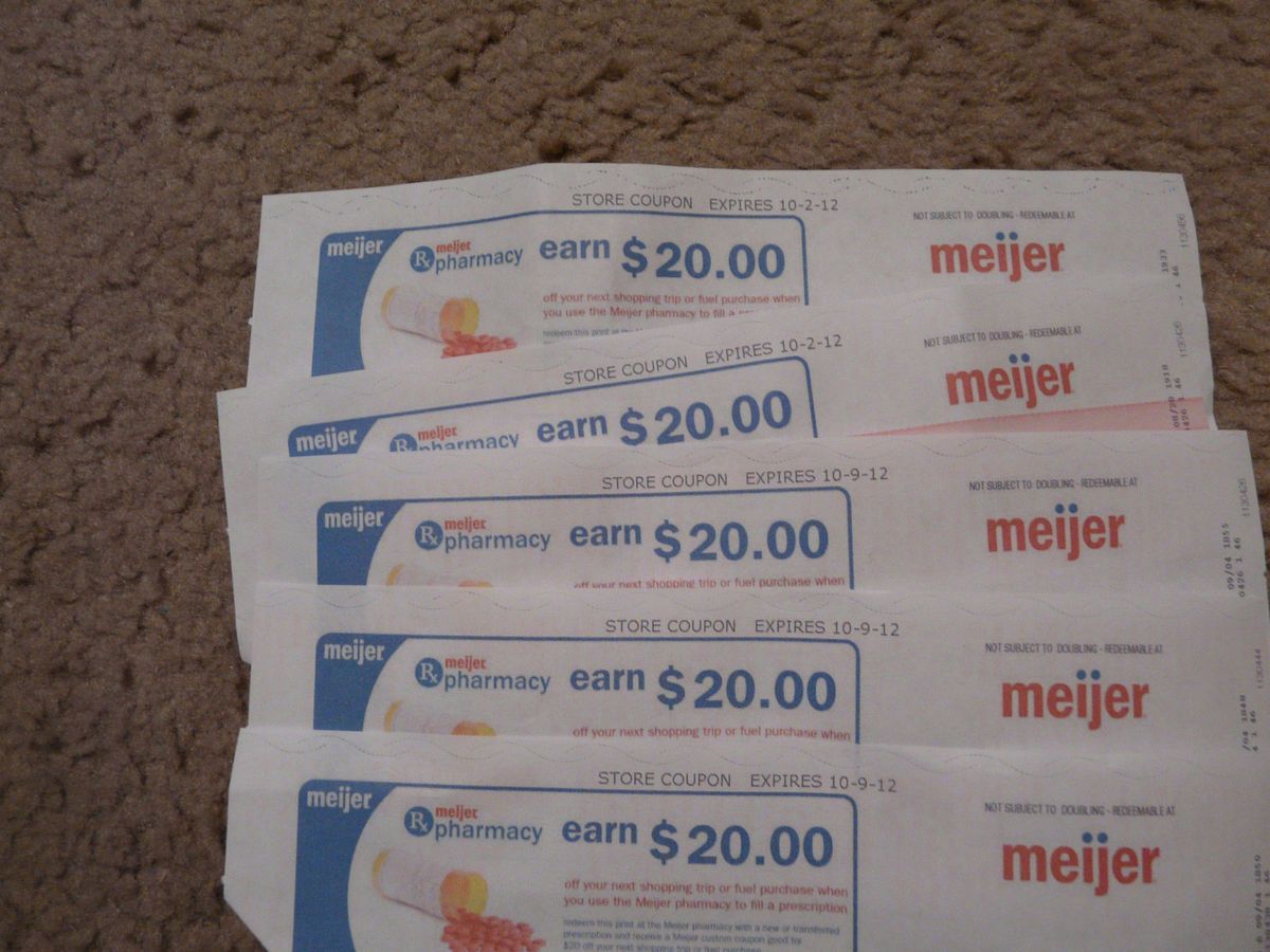 20 MEIJER PHARMACY new or transferred prescription coupons shopping