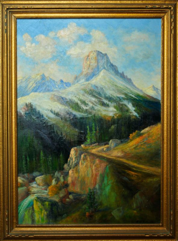 Richard Tallant Oil Painting Medicine Bow CurveSigned