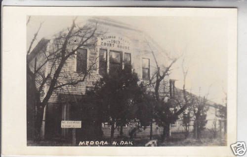 RPPC Court House Medora ND Postcard