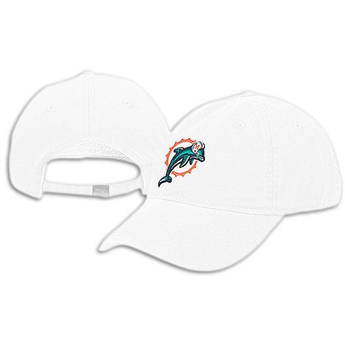 Miami Dolphins Womens NFL Reebok Slouch Hat Cap New White