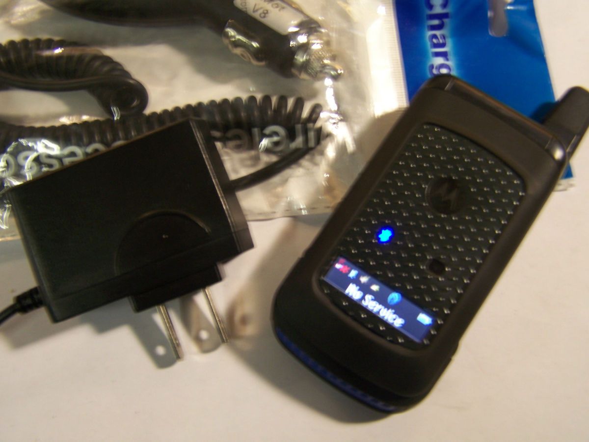 Rugged PTT Bluetooth iDEN Messaging GPS Flip Nextel Cell Phone