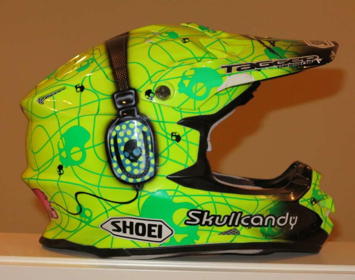 Supercross Rider Brett Metcalfe Autographed Helmet