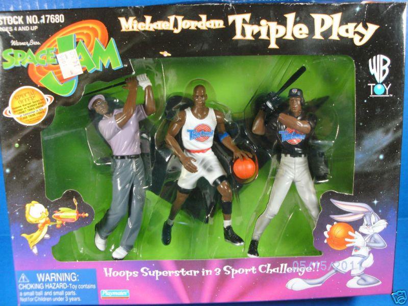 Warner Bros Space Jam Triple Play Michael Jordan NIP