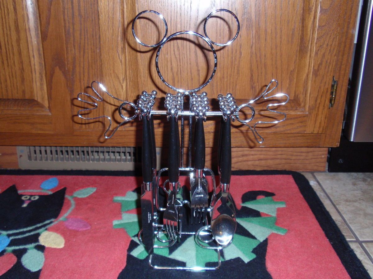 Disneyana Mickey Mouse Kitchen Silverware Service for Four