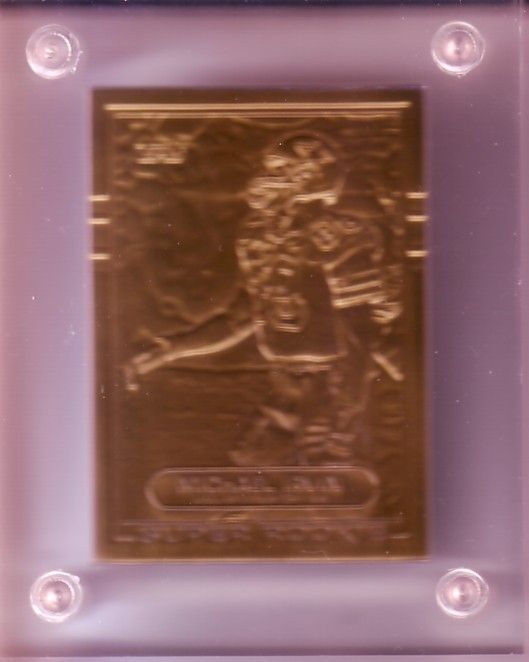 Michael Irvin Highland Mint Bronze Card and COA