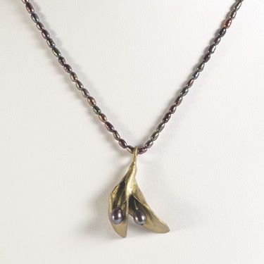 Hosta Double Pendant by Michael Michaud Jewelry